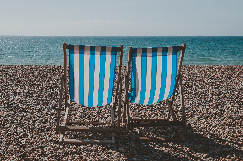 Two Deck Chairs in Brighton by brigette