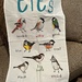 Our new dish towel of birds named “Tit” by louannwarren
