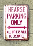 1st Jun 2024 - Hearse Sign 