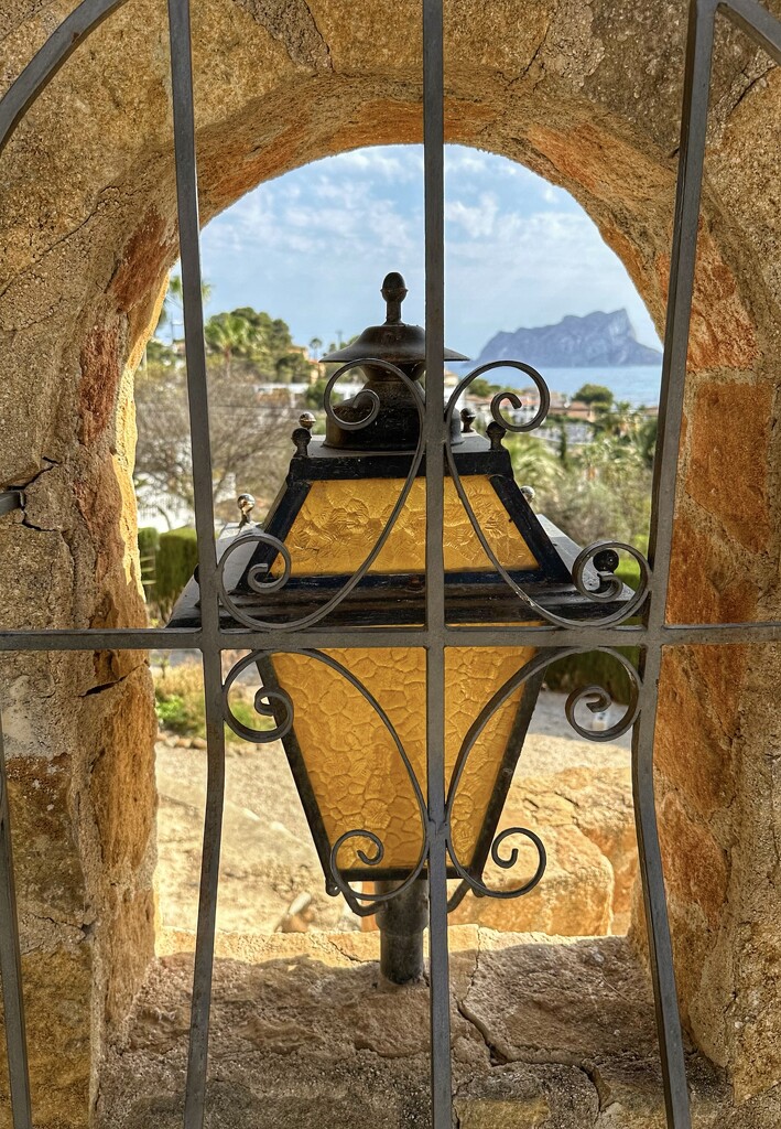 Calpe rock behind the lantern  by wendystout