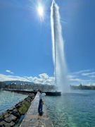 4th Jun 2024 - Léa and the jet d’eau. 