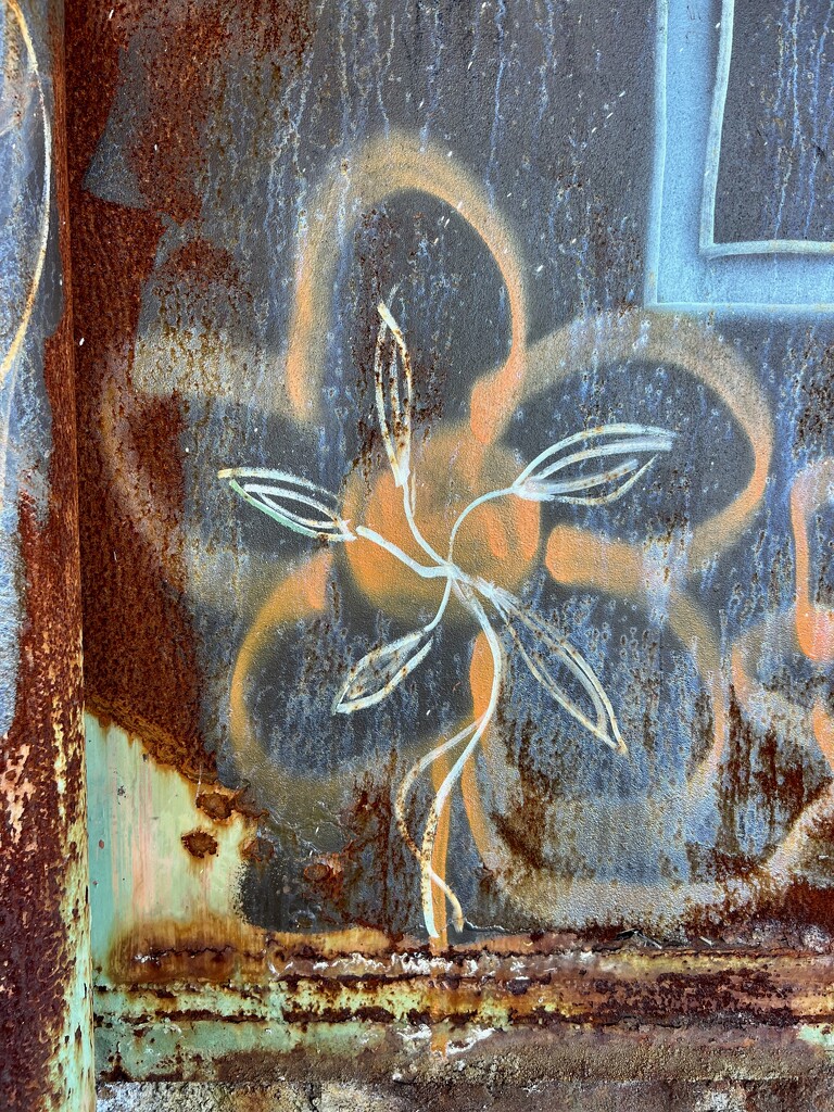 Flower graffiti by sjgiesman