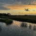High tide marsh sunset at Folly Beach  by congaree
