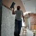 Plastering in the shop