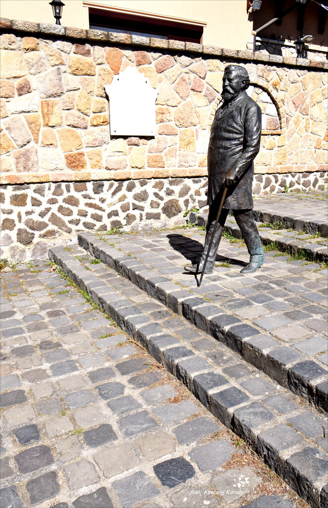 A statue of Miklós Ybl, a famous Hungarian architect. by kork