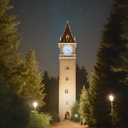 7th Jun 2024 - Clock Tower in a Forest