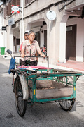 7th Jun 2024 - Lady on a tri-shaw cart 