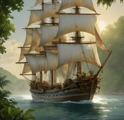 9th Jun 2024 - Ai Sailing Ship