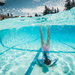 Hand Stands in the Pool