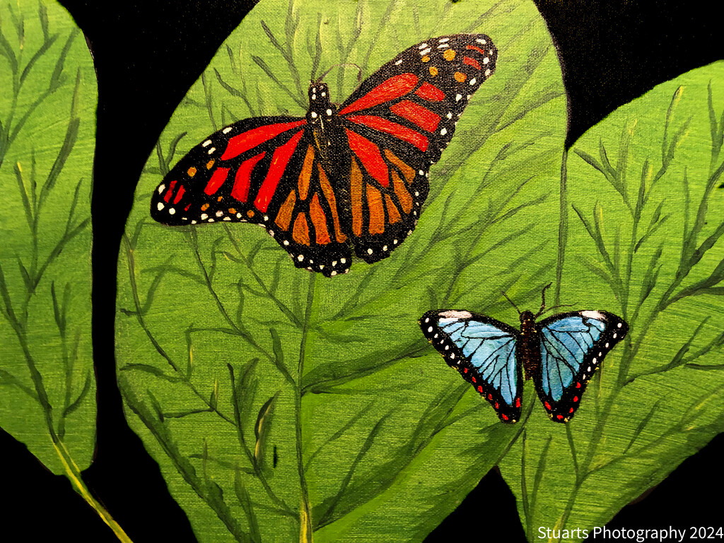 Butterflies (painting) by stuart46
