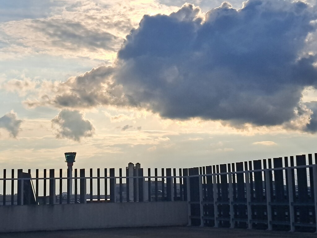 Big cloud at the airport  by jokristina