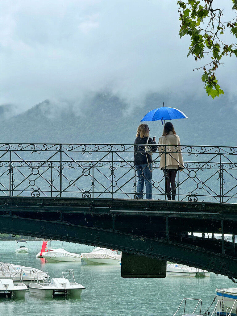 Friends on the “pont des amours”.  by cocobella