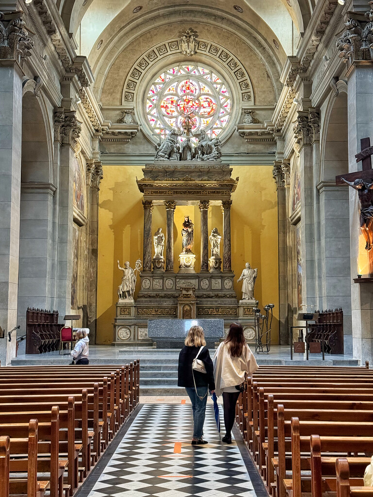 Visiting Notre-Dame-de-Liesse church.  by cocobella