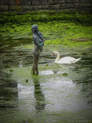 13th Jun 2024 - Statue and swan