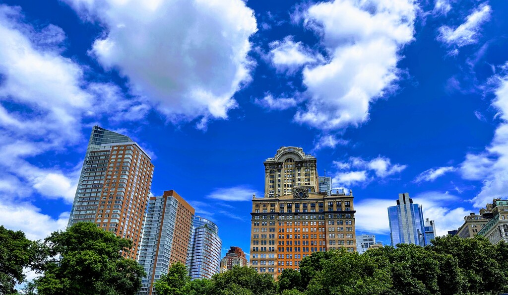 Blue New York Sky by veronicalevchenko