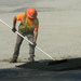 Construction Worker Paving