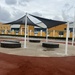 Industrial estate - the shade structures fitted in well with the building behind. I wish I could say it was intentional! 