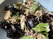 15th Jun 2024 - Mackerel + Blackberry Salad