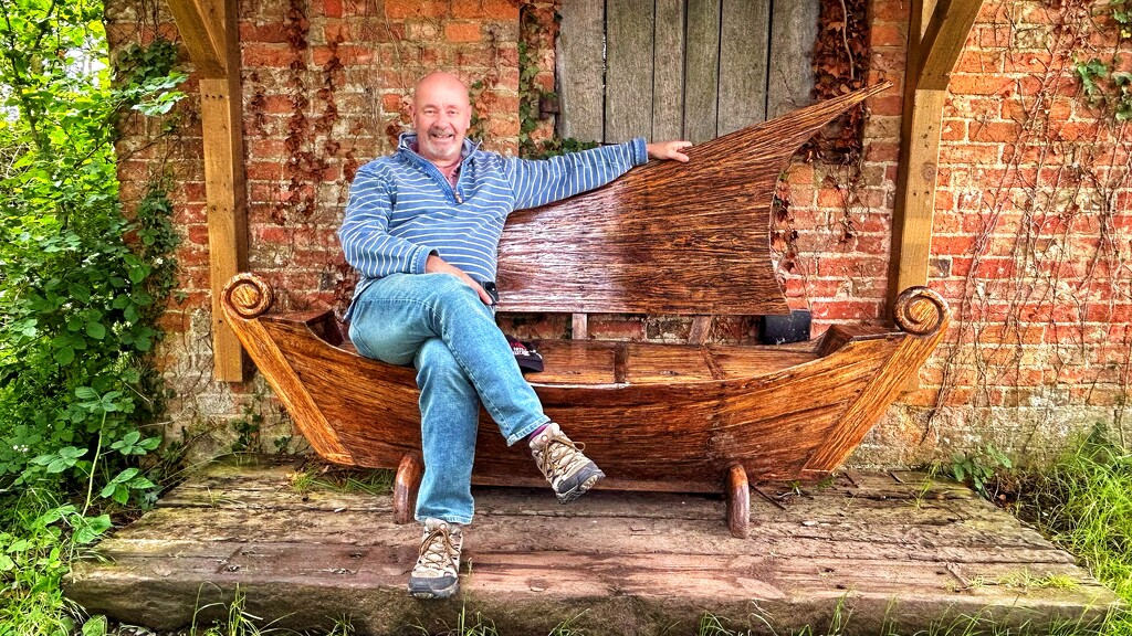 Man on a Boat Seat by carole_sandford