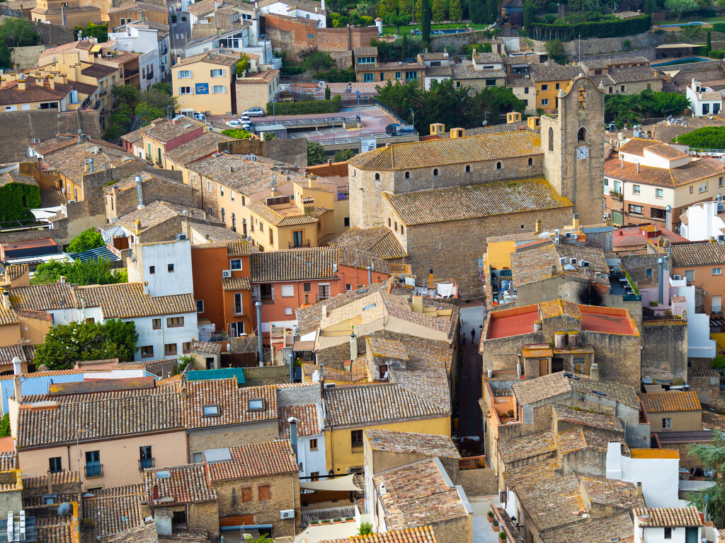 rooftops of Begur (Costa Brava) by northy