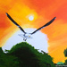 Seagull in flight (painting)