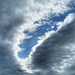 A remarkable cloud effect seen from the garden 