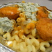 Chicken Meatballs and Bleu Cheese on Pasta