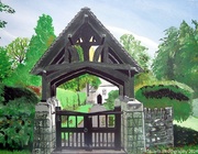 20th Jun 2024 - Lychgate (painting)