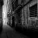 The narrow streets of Barcelona