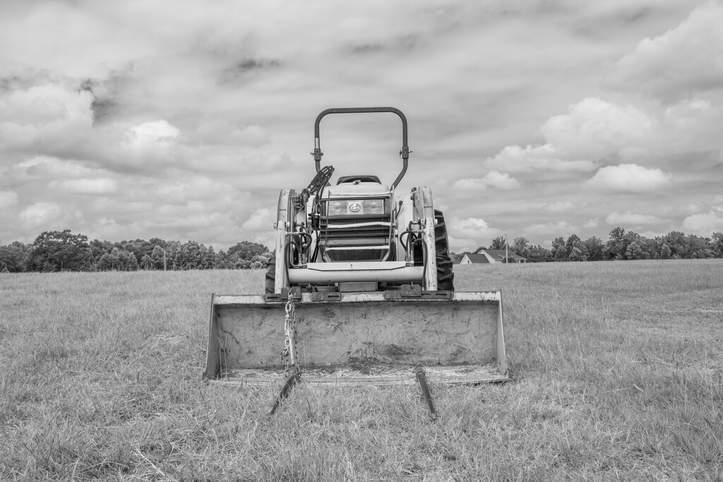 Tractor in B&W... by thewatersphotos