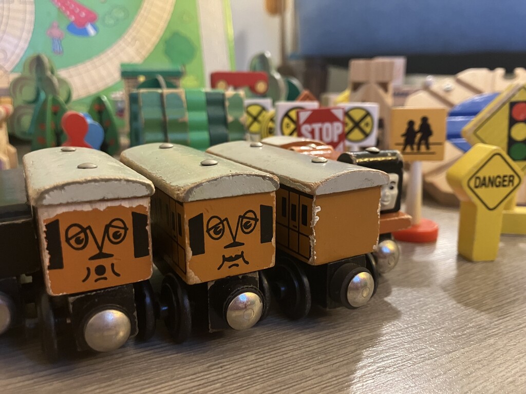 New-old toy trains by gratitudeyear