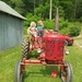 "Driving" Great-Grandpa's Tractor