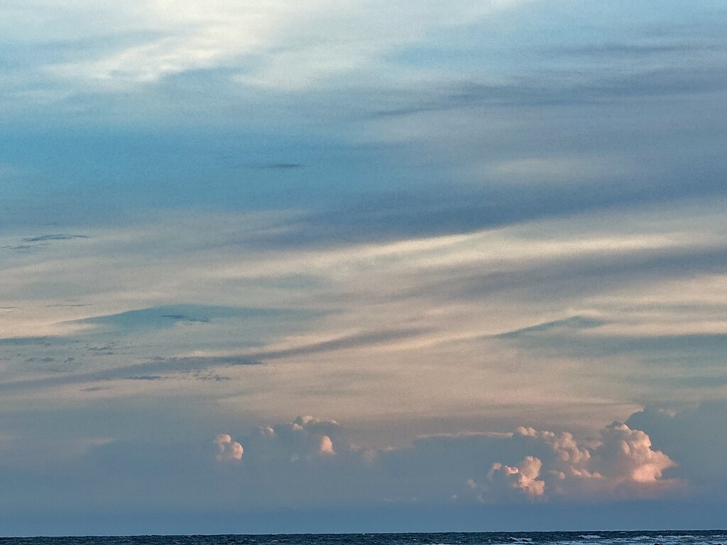 Ocean sky and clouds by congaree