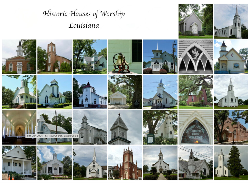 Historic Houses of Worship, Louisiana by eudora