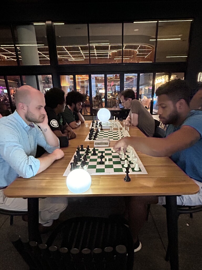 Pick-up chess on Monday nights, Midtown Atlanta by swagman