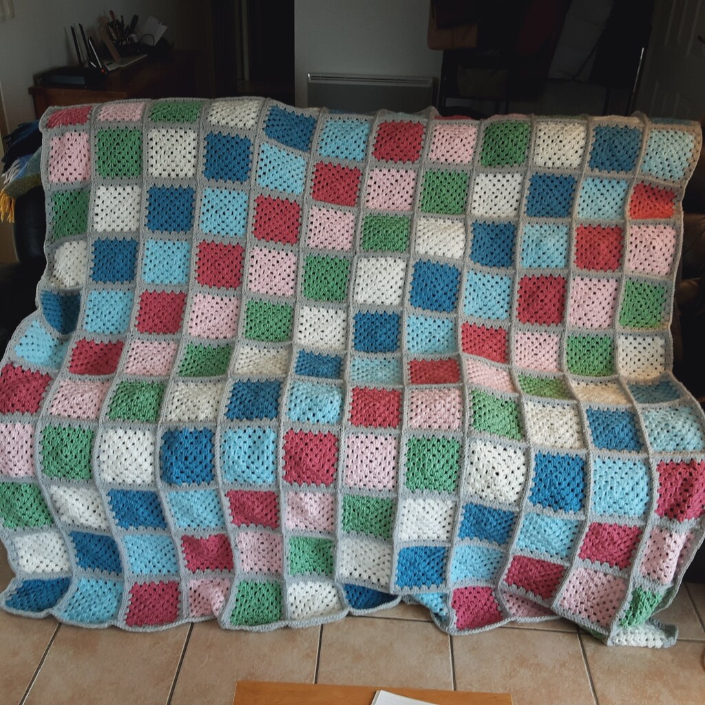 Blanket finished by ladypolly