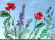 4th Jul 2024 - Wild flowers (painting)