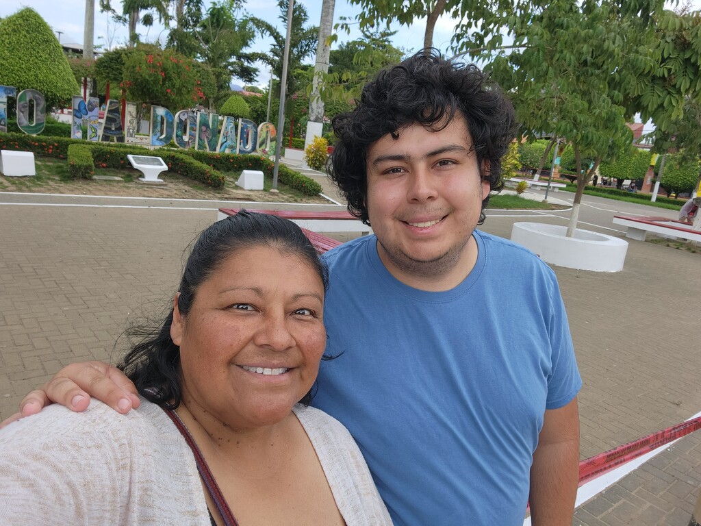 Josh & I in the Main Plaza by mariaostrowski