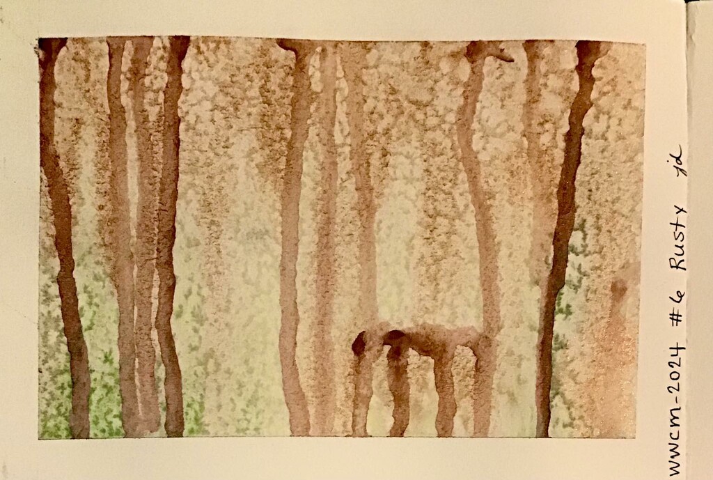 World Watercolor Month, Day 6, Rusty by juliedduncan