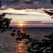 Sun Sets Over Lake Michigan