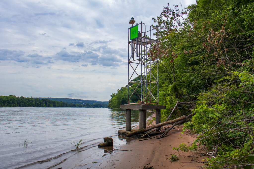 A tower by a river by batfish