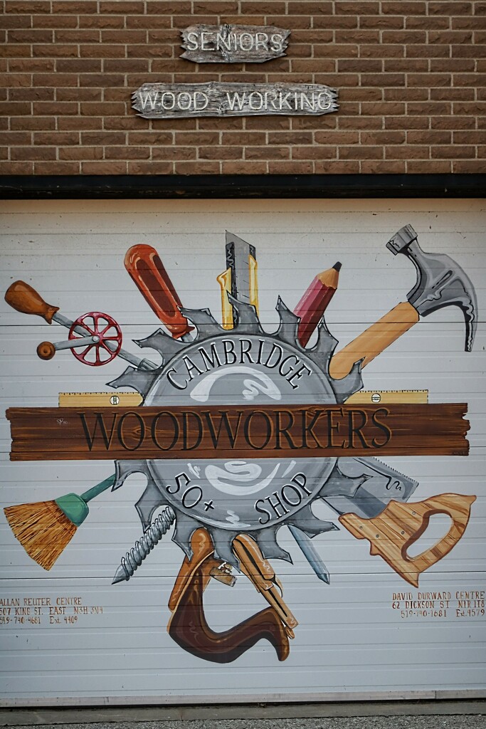 Seniors Woodworking Shop Mural by princessicajessica