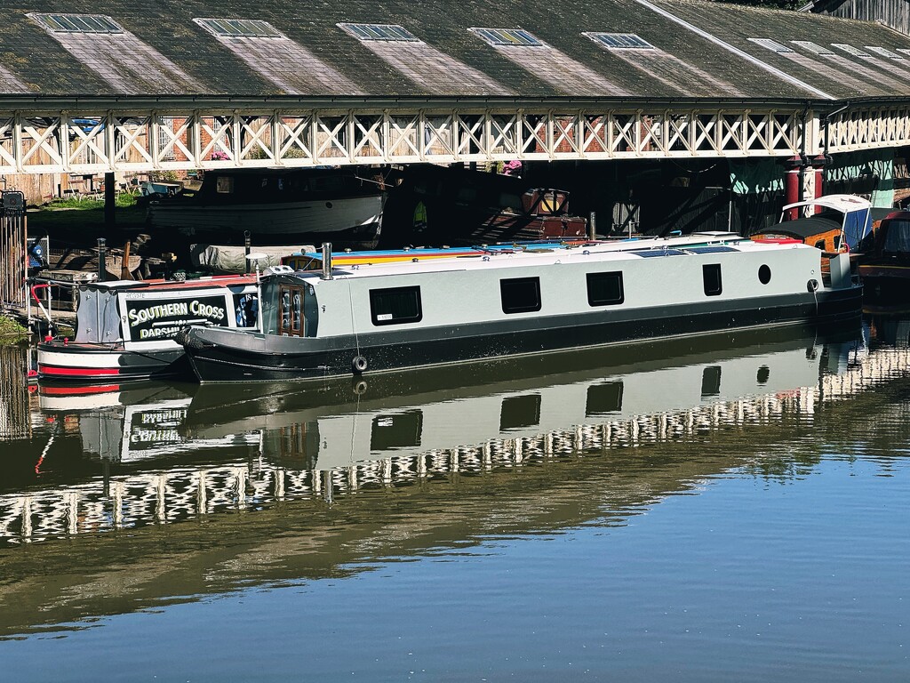 Morning reflections at the boatyard by anncooke76