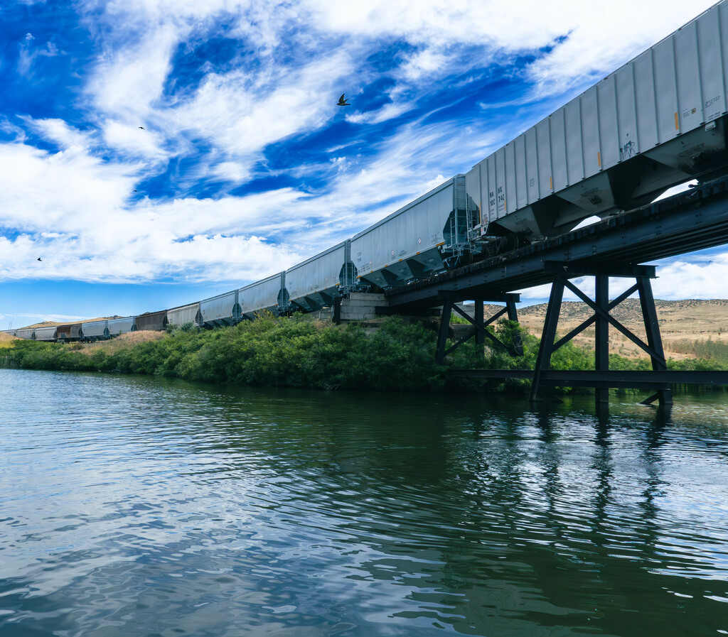 Steel Pathway Over Water by veronicalevchenko