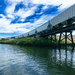 Steel Pathway Over Water by veronicalevchenko