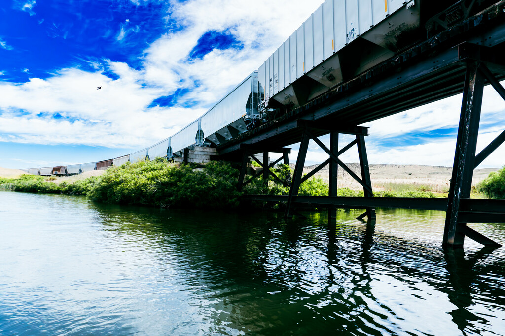 Steel Pathway Over Water - Enhanced Vision by veronicalevchenko