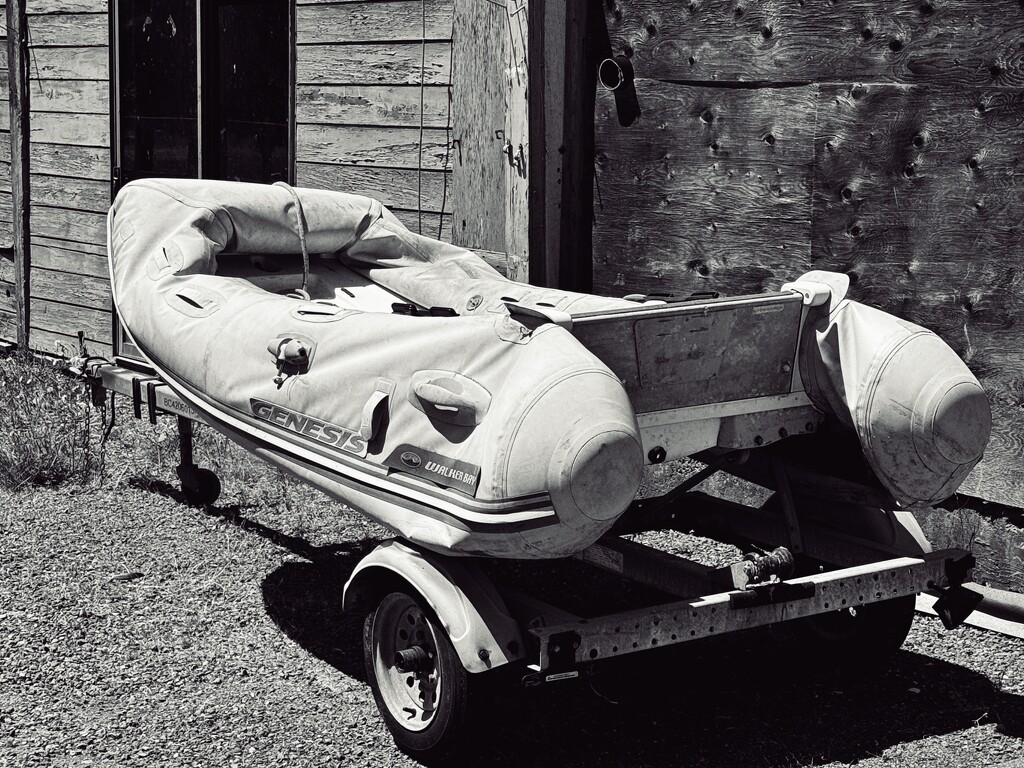 Abandoned dinghy by horter