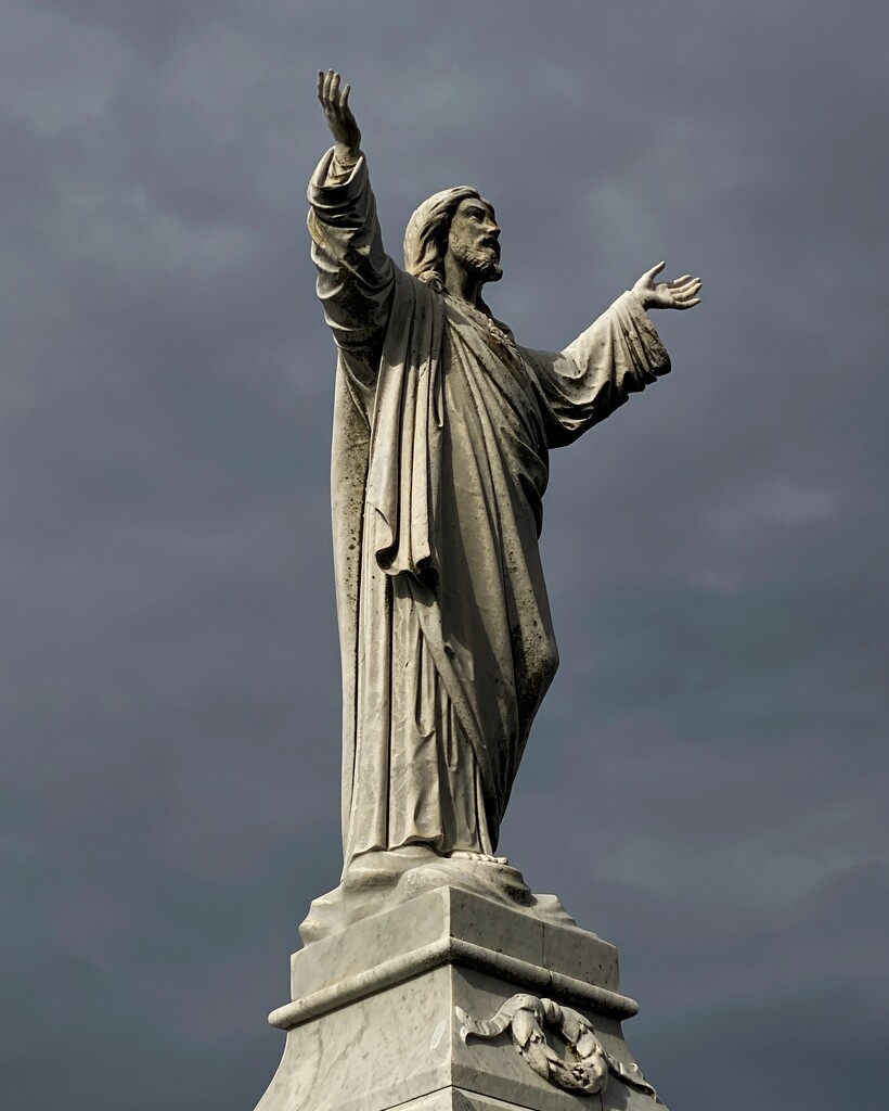 Christ tombstone at Waverley Cemetery.  by johnfalconer