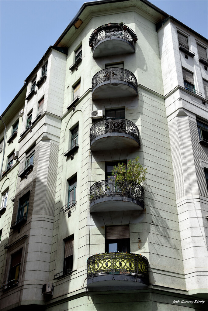 The balconies of the corner house by kork