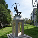 A statue of a Sagittarius boy in a park in Buda by kork